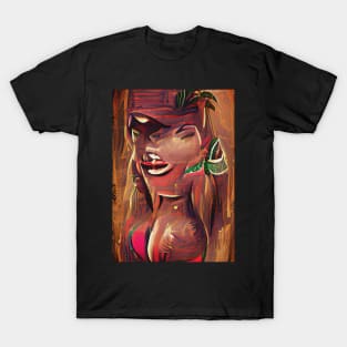 Tiki Queen Elizabeth who is also dead T-Shirt